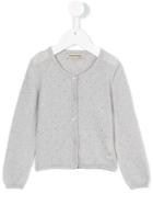 Hucklebones London - Whisper Pointelle Cardigan - Kids - Cotton/cashmere - 6 Yrs, Girl's, Grey