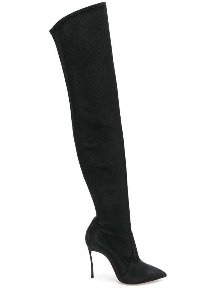 Casadei Knee Boots - Black