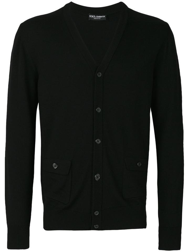 Dolce & Gabbana - Classic Cardigan - Men - Virgin Wool - 50, Black, Virgin Wool