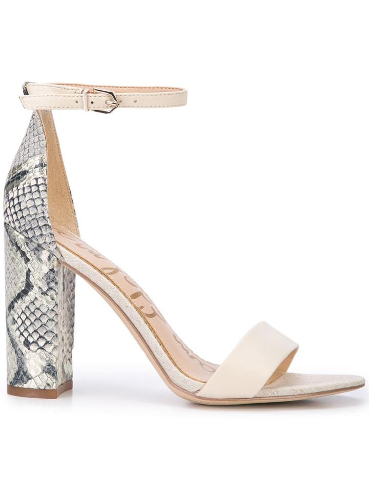 Sam Edelman Yaro Snake Sandals - Neutrals