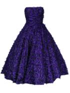 Bambah - Violeta Midi Gown - Women - Olive Brocade - 8, Pink/purple, Olive Brocade