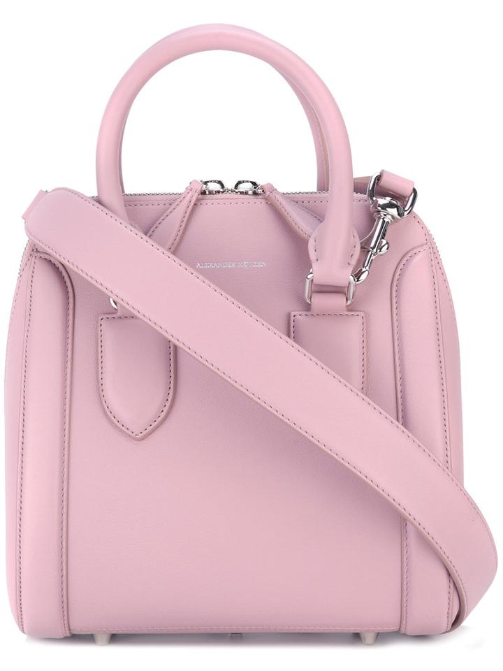 Heroine Tote - Women - Leather - One Size, Pink/purple, Leather, Alexander Mcqueen