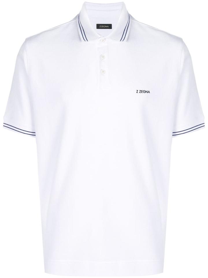 Z Zegna Basic Polo Shirt - White