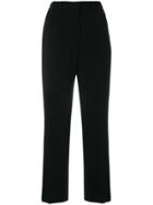 Alberto Biani Side Stripe Cropped Trousers - Black