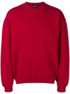 Balenciaga Crewneck Sweatshirt - Red