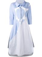 Stella Mccartney Long Pinstripe Shirt Dress, Women's, Size: 44, Blue, Cotton