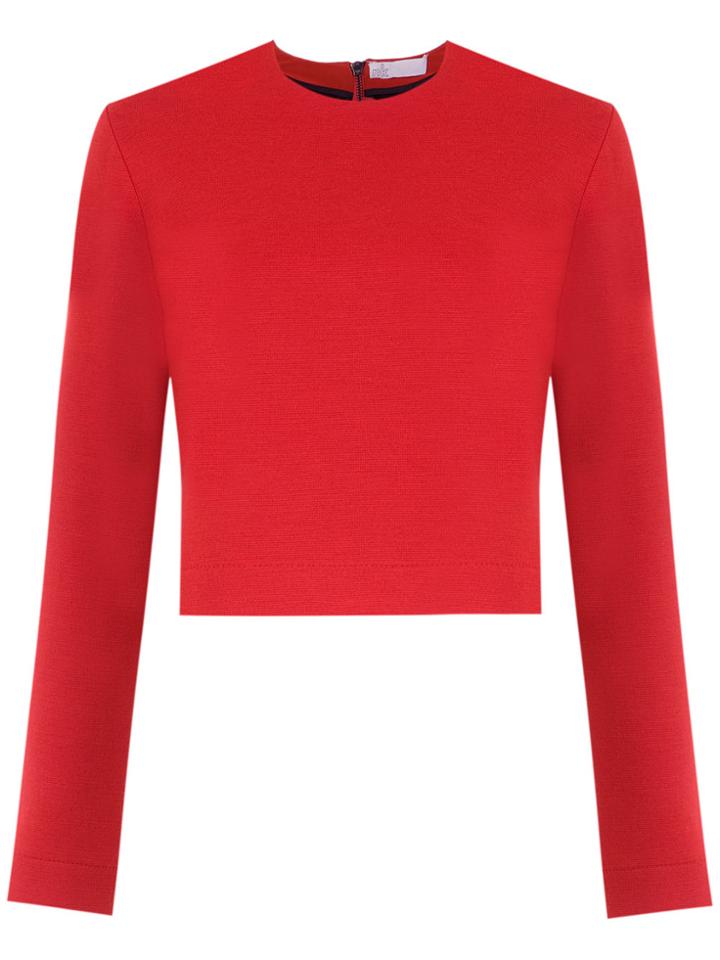 Nk Cropped Blouse - Red