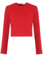Nk Cropped Blouse - Red