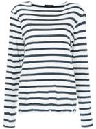 Bassike Striped Long-sleeve Top - White