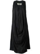 Uma Wang V-neck Tank Dress, Women's, Size: Medium, Black, Viscose