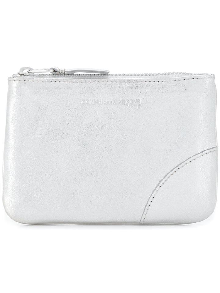 Comme Des Garçons Wallet Top Zip Wallet - Metallic