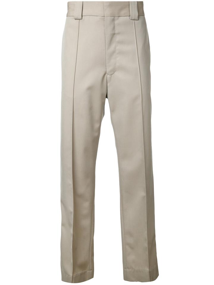 H Beauty & Youth - Front Crease Trousers - Men - Wool - L, Nude/neutrals, Wool