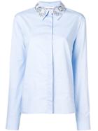 Paco Rabanne Embellished Collar Shirt - Blue