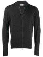 John Smedley Maclean Wool Bomber Jacket - Grey