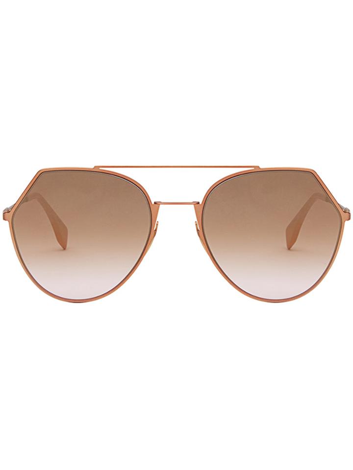 Fendi Eyewear Eyeline Sunglasses - Pink & Purple
