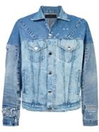 Amiri Reconstructed Trucker Jacket - Blue
