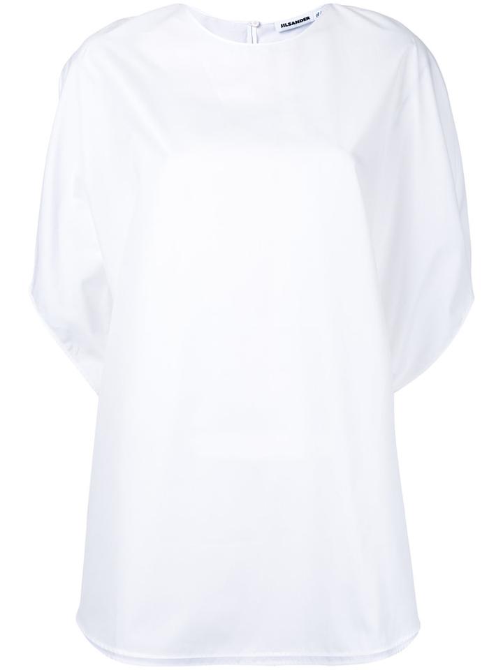 Jil Sander - Crew Neck Top - Women - Cotton - 32, White, Cotton