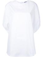 Jil Sander - Crew Neck Top - Women - Cotton - 32, White, Cotton