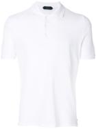 Zanone Pique Polo Shirt - White