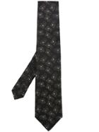 Etro Embroidered Silk Tie - Black