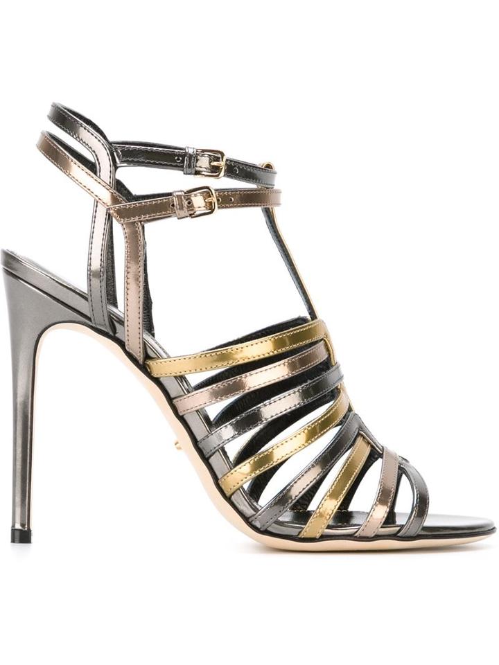 Sergio Rossi Metallic Sandals