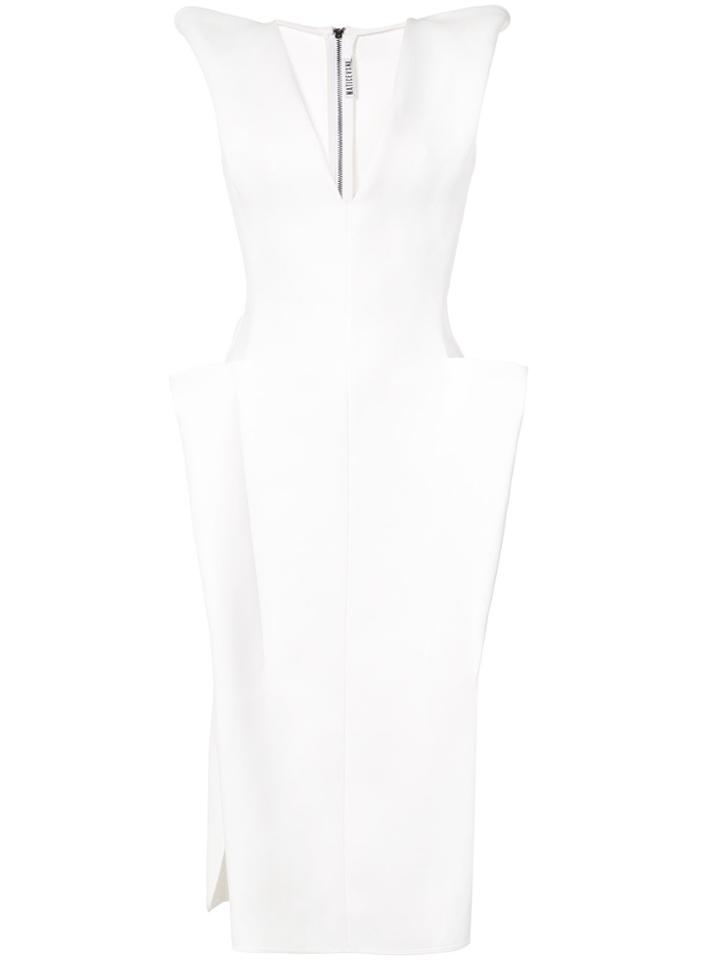 Maticevski Diamond Cut Cocktail Dress - White
