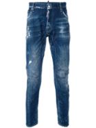 Dsquared2 - Distressed Skinny Jeans - Men - Cotton/spandex/elastane - 54, Blue, Cotton/spandex/elastane