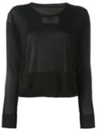 Mm6 Maison Margiela Round Neck Jumper, Women's, Size: Large, Black, Viscose