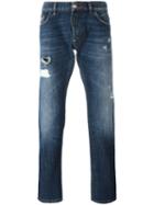 Philipp Plein 'flamingo' Straight-leg Jeans, Men's, Size: 33, Blue, Cotton/polyester