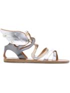 Ancient Greek Sandals Nephele Sandals, Women's, Size: 41, Grey, Leather/rubber