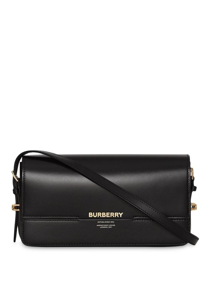 Burberry Mini Leather Grace Bag - Black