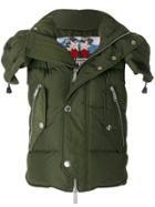 Dsquared2 Hooded Military Style Jacket - Green