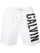 Calvin Klein Jeans Logo Swim Shorts - White