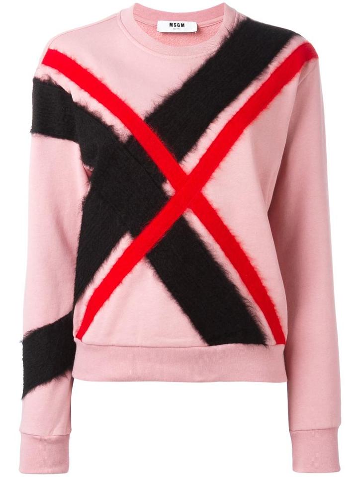 Msgm Striped Jumper, Women's, Size: Large, Pink/purple, Cotton