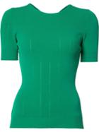 Rochas Cut-out Detail Jumper, Women's, Size: 38, Green, Viscose/polyamide