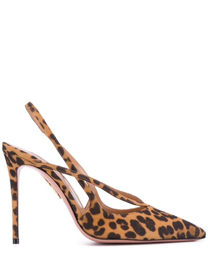 Aquazzura Leopard Soul Pumps - Neutrals