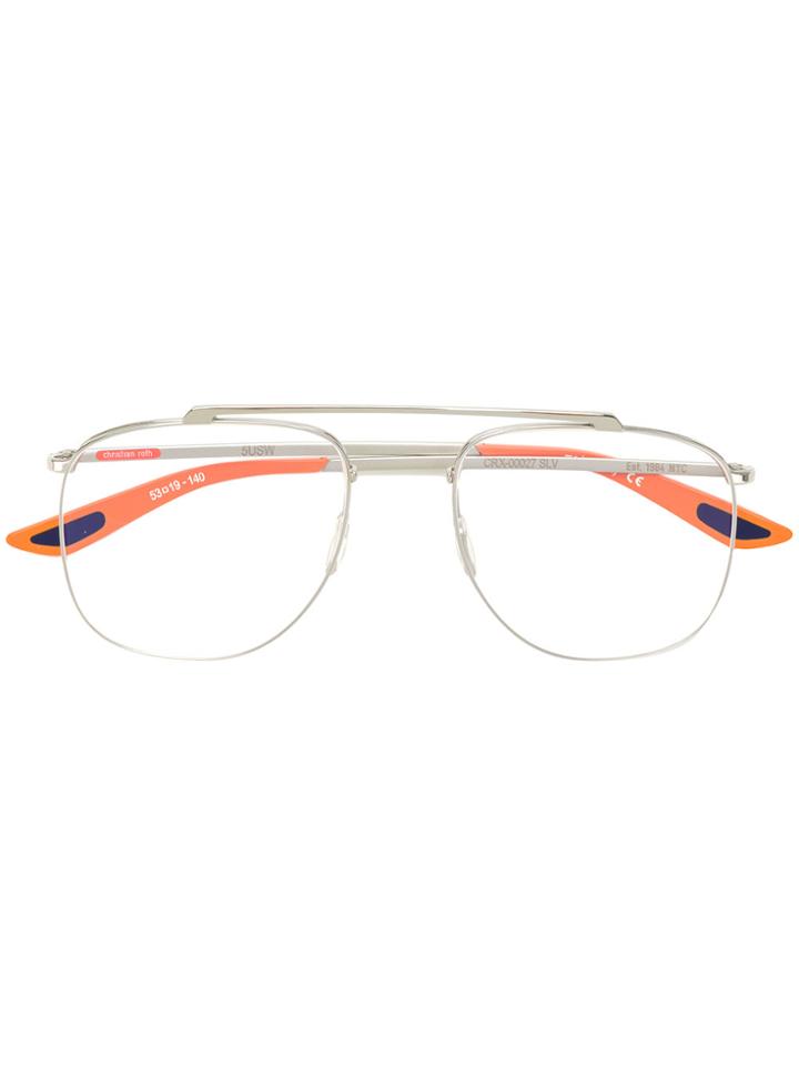 Christian Roth Eyewear 5usw Glasses - Metallic