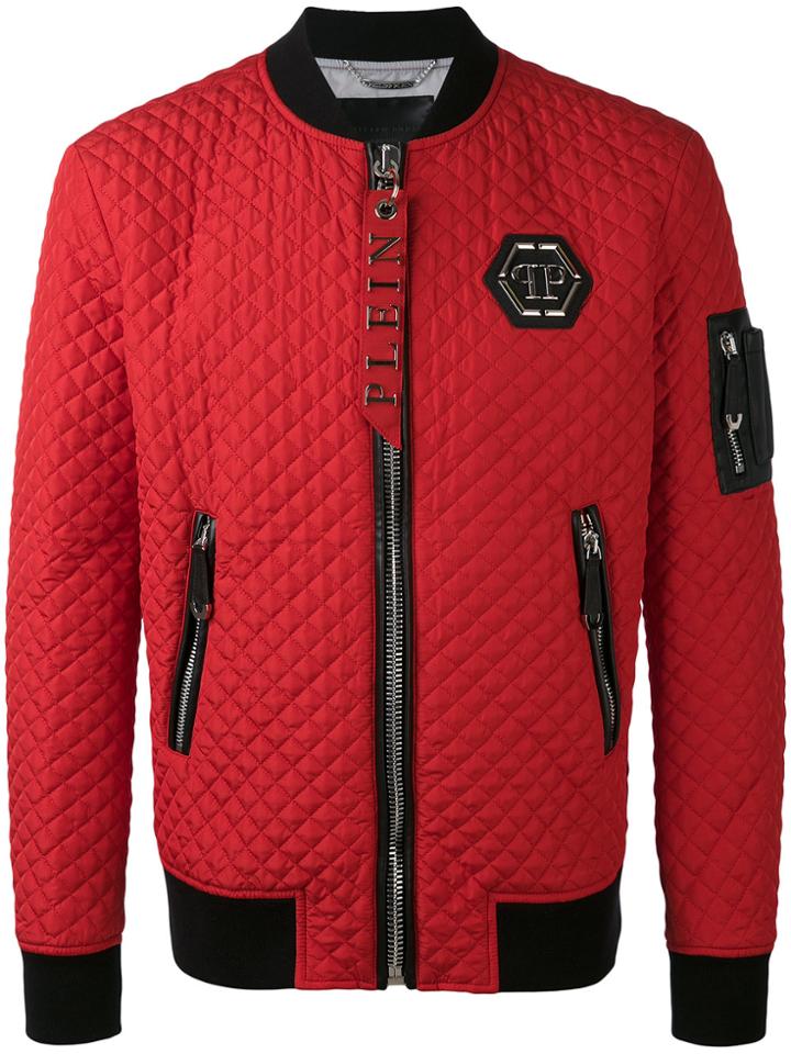 Philipp Plein Okyo Bomber Jacket - Red