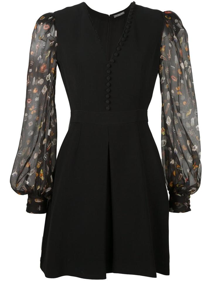 Alexander Mcqueen 'obsession' Print Evening Dress