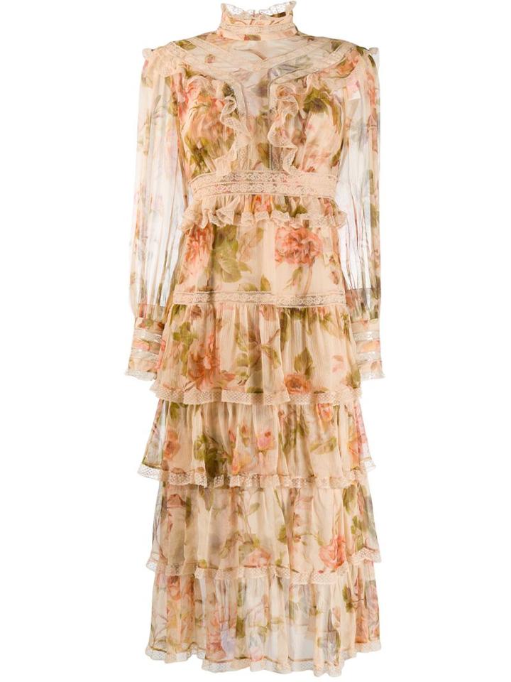 Zimmermann Resistance Lace Dress - Orange