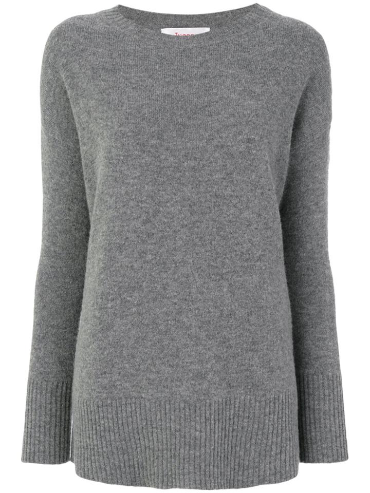 Jucca Slash Neck Jumper - Grey