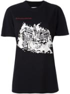 Off-white 'burning Palace' T-shirt, Women's, Size: Medium, Black, Cotton