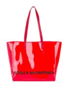 Stella Mccartney Logo Print Small Tote - Red