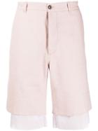 Ann Demeulemeester Layered Hem Shorts - Pink