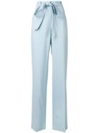 Ermanno Scervino Bow Tie Trousers - Blue
