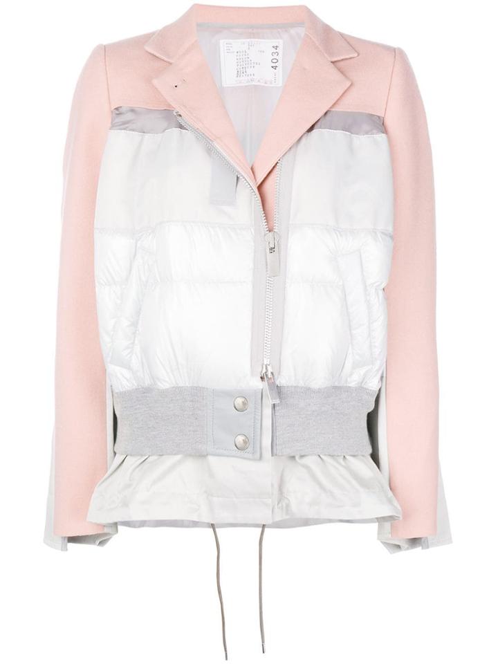 Sacai Contrast Style Jacket - Pink & Purple