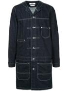 Fdmtl Long Denim Jacket - Blue