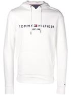 Tommy Hilfiger Logo-embroidered Hoodie - White