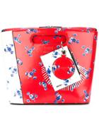 Kenzo Floral Print Tote - Red