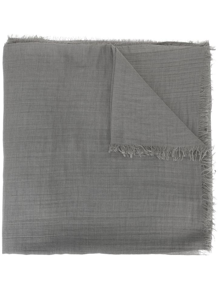 Rick Owens - Mega Scarf - Men - Cotton/cashmere - One Size, Grey, Cotton/cashmere